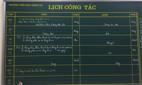 Lịch công tác tuần 28