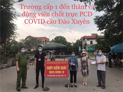 Trường Tiểu học Đa Tốn góp sức chung tay đẩy lùi Covid.