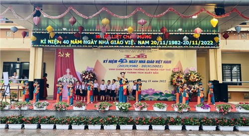 Tiết mục văn nghệ của cô và trò lớp 1A3 chào mừng Ngày Nhà giáo Việt Nam 20/11/2022.