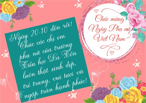 Chúc mừng ngày Phụ nữ Việt Nam 20/10