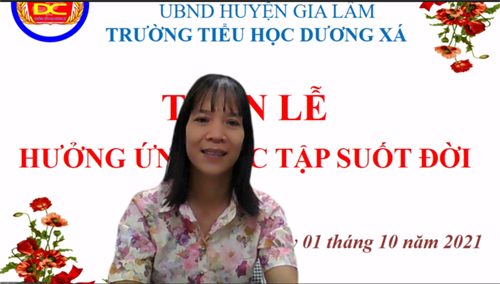 Trường Tiểu học Dương Xá phát động Tuần lễ  Hưởng ứng học tập suốt đời 