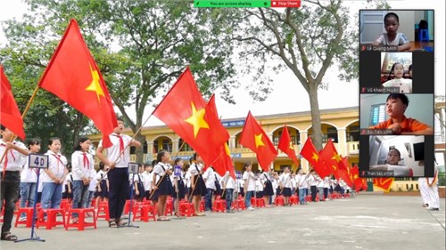 Lễ khai giảng đặc biệt của các con học sinh lớp 1 ở ngôi nhà tiểu học Kiêu Kỵ