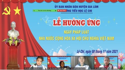 Tiểu học Lệ Chi hưởng ứng Ngày pháp luật nước CHXHCN Việt Nam