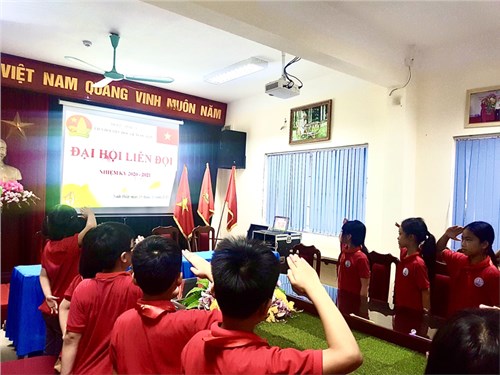 Liên đội tiểu học Lê Ngọc Hân tổ chức thành công Đại hội Liên đội nhiệm kì 2020-2021