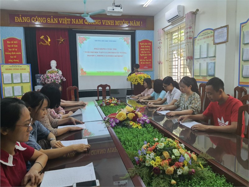 Trường TH Ninh hiệp phát động cuộc thi  Tuổi trẻ  học tập và làm theo tư tưởng, đạo đức, phong cách Hồ Chí Minh  năm 2020