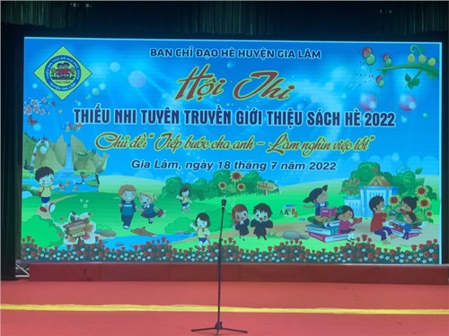 Trường TH Nông Nghiệp tham gia thi GTS hè năm 2022 tại nhà văn hóa Huyện Gia Lâm