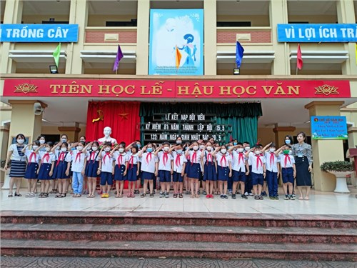 Lễ kết nạp đội viên năm học 2021 – 2022
chào mừng 81 năm ngày thành lập đội tntp hồ chí minh 15/5, 132 năm ngày sinh chủ tịch hồ chí minh 19/5
