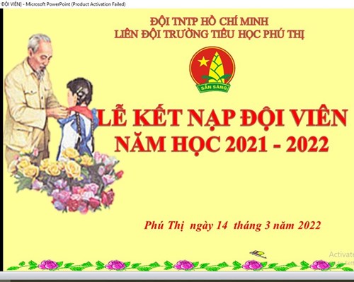 Lễ kết nạp Đội viên Năm học 2021 – 2022
Chào mừng 91 năm ngày thành lập Đoàn TNCS Hồ Chí Minh 26/3 