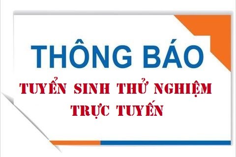 Thông báo tuyển sinh thử nghiệm trực tuyến lớp 1, lớp 6 (ngày 25/6/2021)