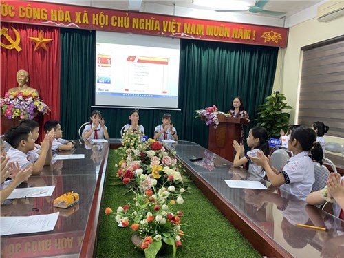 Trường Tiểu học Trung Mầu tổ chức Đại hội Liên Đội năm học 2022-2023