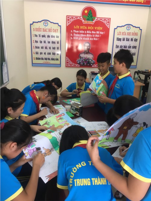 Liên Đội Tiểu học Trung Thành tổ chức cuộc thi    Bác Hồ với Thiếu nhi - thiếu nhi với Bác Hồ 