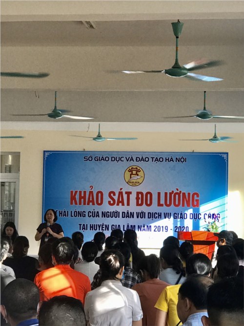 Trường tiểu học yên thường và sự kiện khảo sát đo lường sự hài lòng người dân với dịch vụ giáo dục công tại huyện gia lâm năm 2019 – 2020