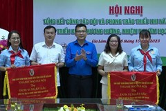 Hội nghị tổng kết Hoạt động đội và phong trào thiếu nhi năm học 2022-2023 của Hội đồng đội Huyện Gia Lâm được tổ chức tại trường THCS Cao Bá Quát