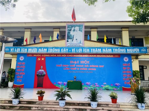 Trường mầm non Đông Dư tham gia Đại hội thể dục thể thao xã Đông Dư lần thứ X - năm 2022