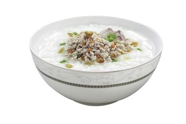 Cháo thịt/ xương nấu cùng đậu cô ve