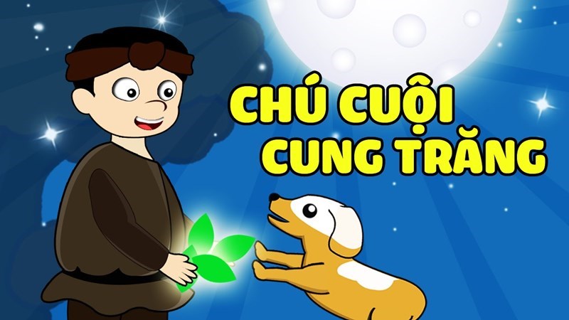 Truyện:  Sự tích chú Cuội ngồi cung trăng. 