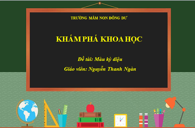 Khám phá khoa học: màu kỳ diệu