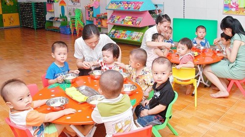 Ệ sinh an toàn thực phẩm trong trường mầm non